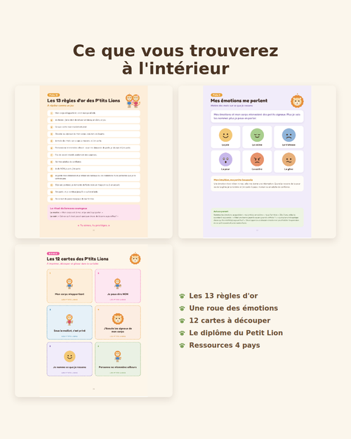 Mon corps ma maison · Le guide de prévention des P'tits Lions